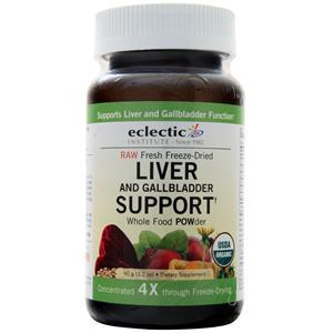 Eclectic Institute Raw Fresh Freeze-Dried Liver and Gallbladder Support POW-der 90 grams