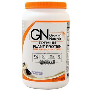 Growing Naturals Premium Plant Protein - Pure Rice Protein Powder Vanilla Blast 930 grams