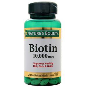Nature's Bounty Biotin (10000mcg) 120 sgels