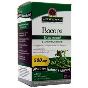 Nature's Answer Bacopa - Standardized Herb  90 vcaps