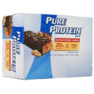 Worldwide Sports Pure Protein Bar Chocolate Peanut Caramel 6 bars