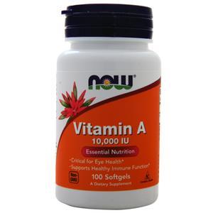Now Vitamin A (10,000IU)  100 sgels