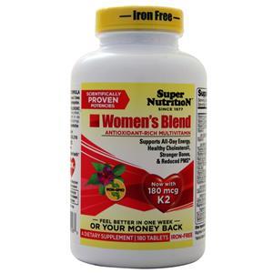 Super Nutrition Women's Blend Iron Free 180 tabs