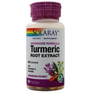 Solaray Turmeric Root Extract - Advanced Formula  60 vcaps