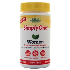 Super Nutrition Simply One Women - Triple Power Multivitamins (Iron Free)  90 tabs