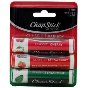 Chapstick ChapStick Classic Cherry,Strawberry,Spearmint 3 pack