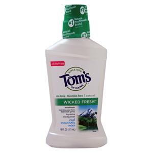 Tom's Of Maine Wicked Fresh! Natural Mouthwash Cool Mountain Mint 16 fl.oz