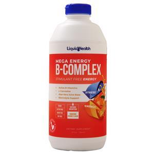 Liquid Health Mega Energy B Complex Liquid Tangerine Orange 32 fl.oz
