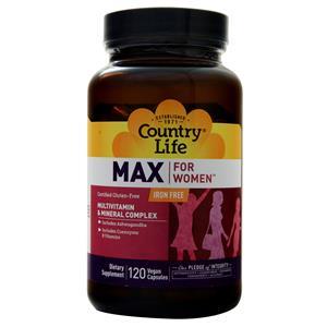 Country Life Max for Women - Iron Free 120 vcaps