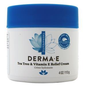 Derma-E Tea Tree & Vitamin E Relief Creme 4 oz