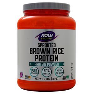 Now Sprouted Brown Rice Protein Unflavored 2 lbs