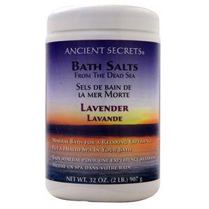 Ancient Secrets Bath Salts From the Dead Sea Lavender 32 oz