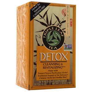 Triple Leaf Tea Detox Cleansing & Revitalizing Herbal Tea 20 pckts