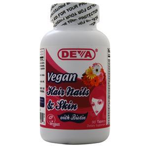 Deva Nutrition Vegan Hair Nails & Skin 90 tabs