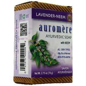 Auromere Ayurvedic Soap with Neem Lavender-Neem 2.75 oz