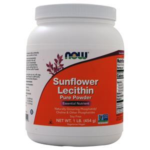 Now Sunflower Lecithin Pure Powder  1 lbs