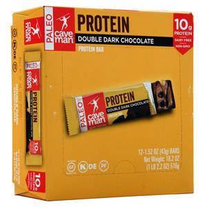 Caveman Foods Protein Bar Double Dark Chocolate 12 bars