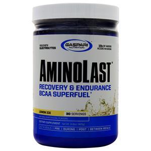 Gaspari Nutrition Aminolast - Recovery & Endurance BCAA Superfuel Lemon Ice 420 grams