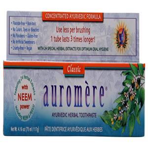 Auromere Ayurvedic Herbal Toothpaste Classic - Minty Licorice 4.16 oz