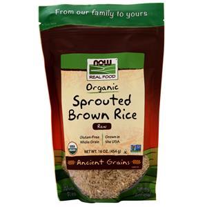 Now Organic Sprouted Brown Rice  16 oz