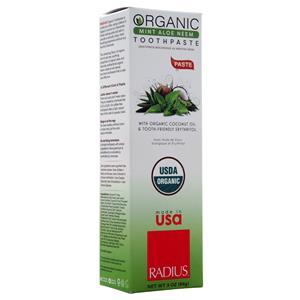 Radius Organic Toothpaste Mint Aloe Neem 3 oz