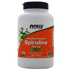 Now Spirulina - Certified Organic (500mg)  500 tabs