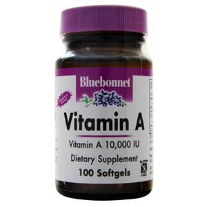 Bluebonnet Vitamin A (10000IU) 100 sgels
