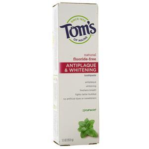 Tom's Of Maine Antiplaque & Whitening Toothpaste Spearmint - Fluoride-Free 5.5 oz