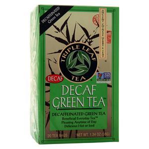 Triple Leaf Tea Decaf Green Tea  20 pckts