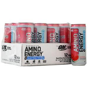 Optimum Nutrition Essential AMIN.O. Energy + Electrolytes RTD Watermelon 12 cans