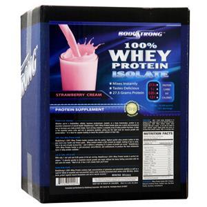 BodyStrong 100% Whey Protein Isolate Strawberry Cream 10 lbs