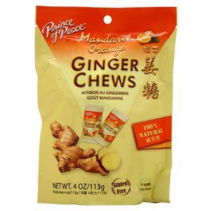Prince of Peace Ginger Chews - 100% Natural Mandarin Orange 28 chews