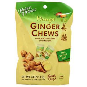Prince of Peace Ginger Chews - 100% Natural Mango 28 chews