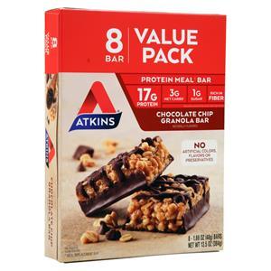 Atkins Protein Meal Bar Chocolate Chip Granola - Value Pack 8 bars