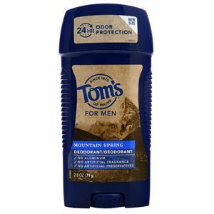 Tom's Of Maine Deodorant for Men Mountain Spring 2.8 oz