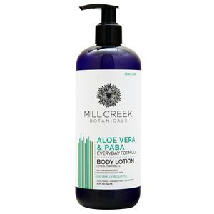Mill Creek Botanicals Aloe Vera & PABA Body Lotion - Everyday Formula 14 fl.oz
