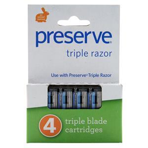 Preserve Triple Razor Blade Cartridges  4 count