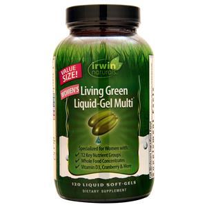 Irwin Naturals Women's Living Green Liquid-Gel Multi 120 sgels