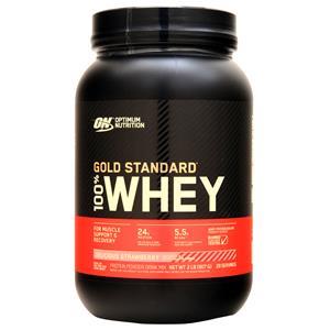 Optimum Nutrition 100% Whey Protein - Gold Standard Delicious Strawberry 2 lbs