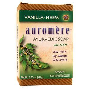 Auromere Ayurvedic Soap with Neem Vanilla-Neem 2.75 oz