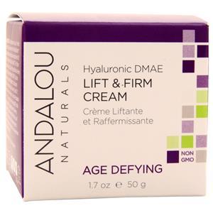 Andalou Naturals Hyaluronic DMAE Lift & Firm Cream Age Defying 1.7 oz