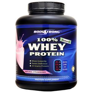 BodyStrong 100% Whey Protein - Natural Strawberry 5 lbs
