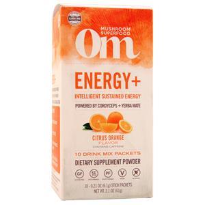 OM Mushroom Superfood Energy+ Drink Mix Citrus Orange 10 pckts