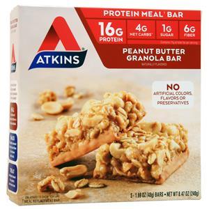 Atkins Protein Meal Bar Peanut Butter Granola 5 bars