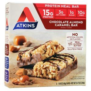 Atkins Protein Meal Bar Chocolate Almond Caramel 5 bars