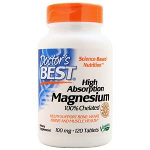 Doctor's Best High Absorption Magnesium 120 tabs