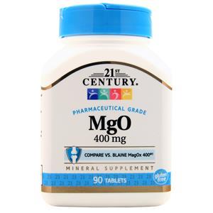 21st Century MgO - Magnesium Oxide (400mg) 90 tabs