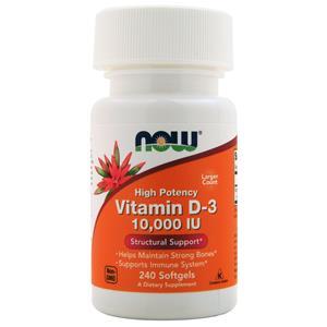 Now Vitamin D-3 (10,000IU)  240 sgels