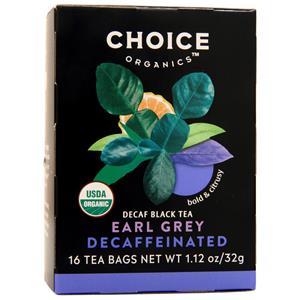 Choice Organics Black Tea Earl Grey - Decaffeinated 16 pckts