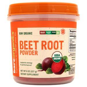 Bare Organics Raw Organic Beet Root Powder 8 oz